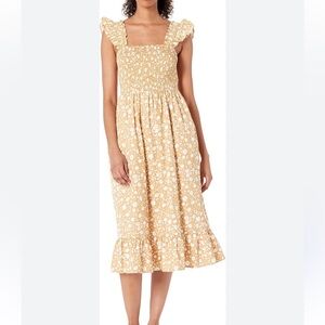 The Drop womens S floral midi ruffle dress prairie beach farm Cottagecore boho